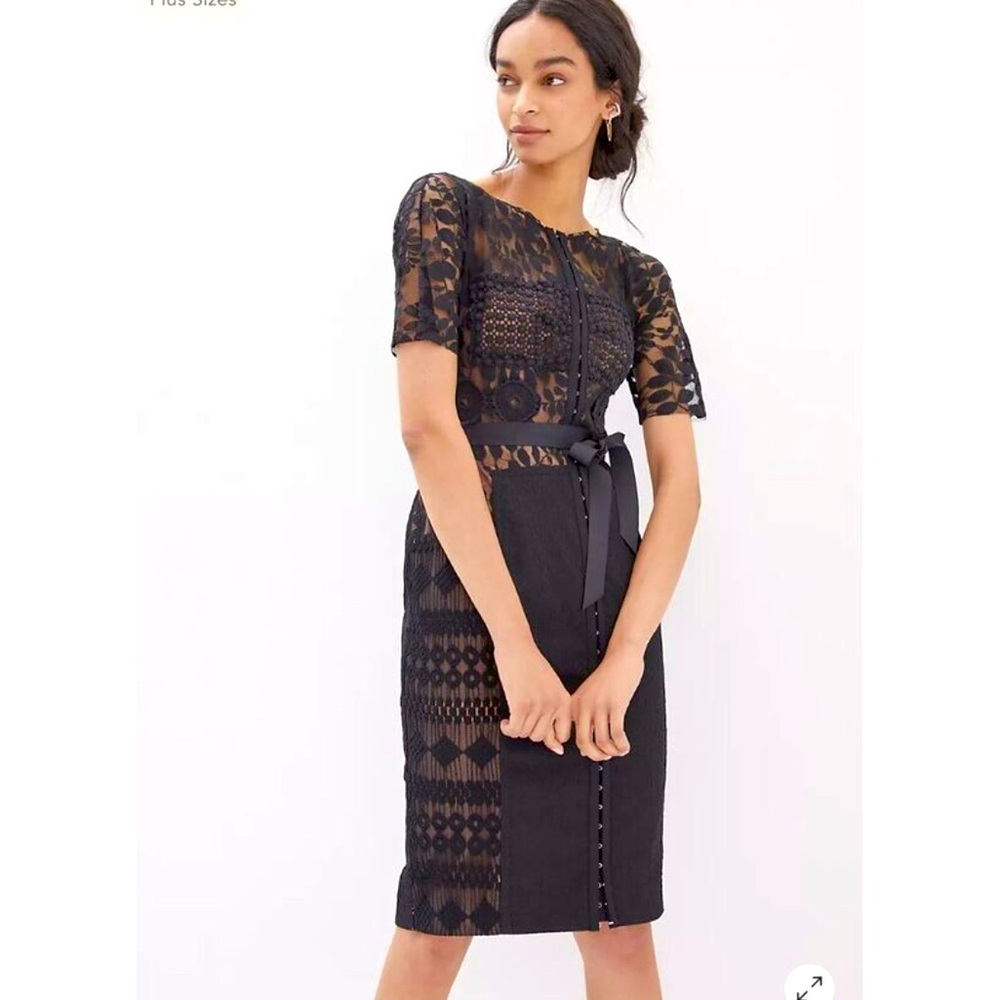 Byron Lars Carissa Sheath Dress Size10 black